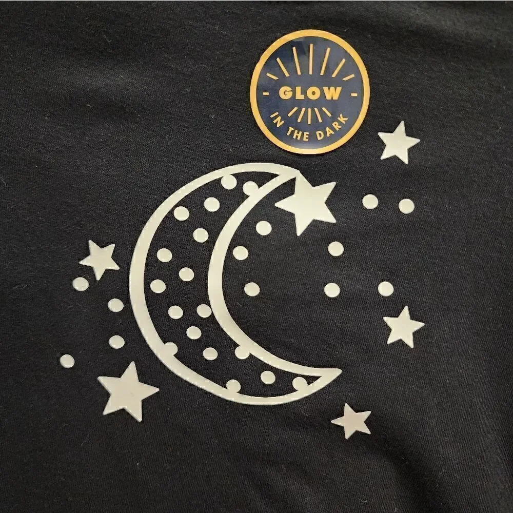 Nwt Girls' Moon 'Glow in the Dark'Long Sleeve Top & Leggings Set - Cat& Jack